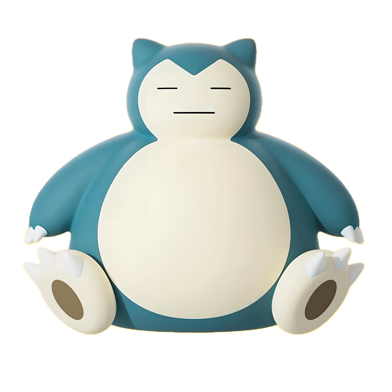 Snorlax-inspired silicone pat night light, front view on white background